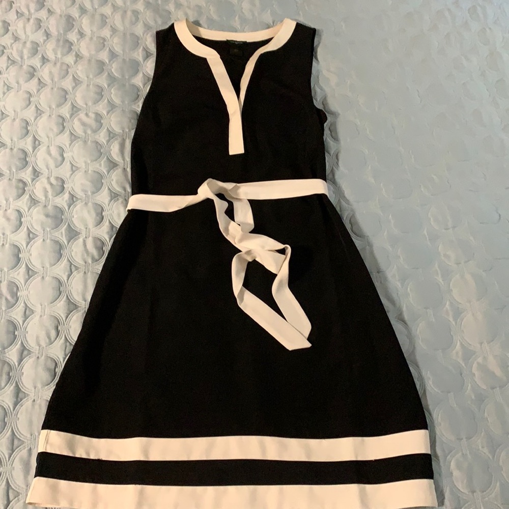 Ann Taylor black & white dress!